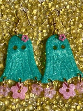 Floral Ghost Earrings